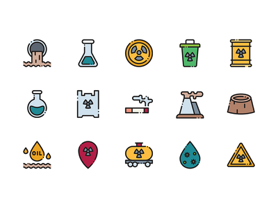 污染图标(Pollutions Icon)