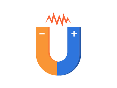 两个图标(Flat Magnet Icon)