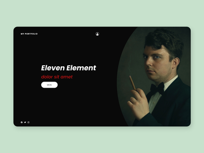 投资组合 Web 概念黑暗(Portfolio Web Concept Dark)