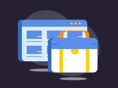 投资组合日平面图标(Portfolio Day Flat Icon)