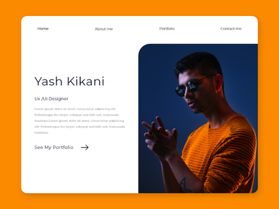 作品集 - 网页英雄页面(Portfolio - Web hero page)