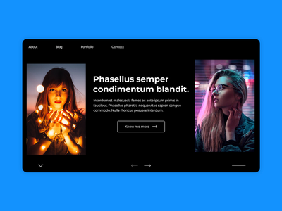 投资组合登陆页面概念(Portfolio Landing Page Concept)
