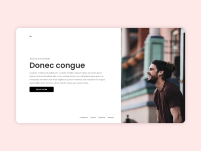 作品集 - 网页英雄页面(Portfolio - Web hero page)