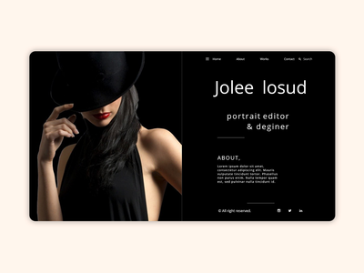 投资组合网页登陆页面(Portfolio Web Landing Page)