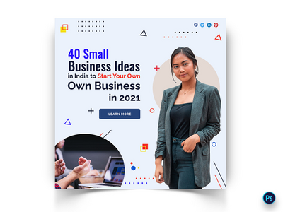 商业社交媒体帖子模板(Business Social Media Post Template)