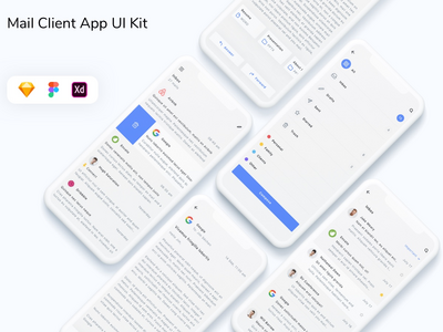 邮件客户端应用程序 UI 工具包(Mail Client App UI Kit)