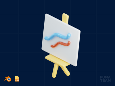 演示文稿 - 3D 设计过程插图(Presentation - 3D Design Process Illustration)