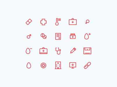 医疗线图标(Medical Line Icon)