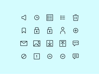 接口线图标(Interface Line Icon)