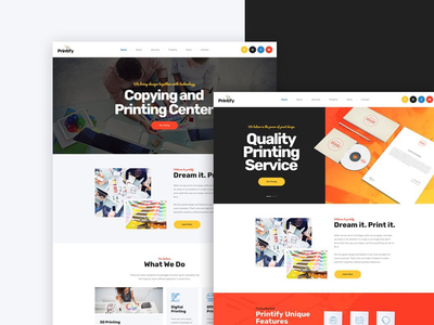 Printify - 打印和复印中心 HTML 模板(Printify - Printing & Copy Center HTML Template)