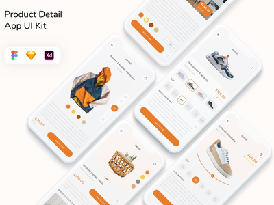 产品详细信息应用程序 UI 套件(Product Detail App UI Kit)