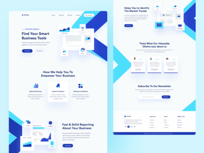 Saas 产品登陆页面(Saas Product Landing Page)
