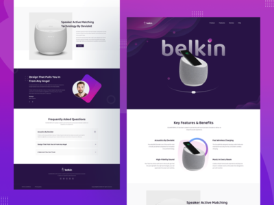 产品登陆页面设计 - 贝尔金(Product Landing Page Design - belkin)