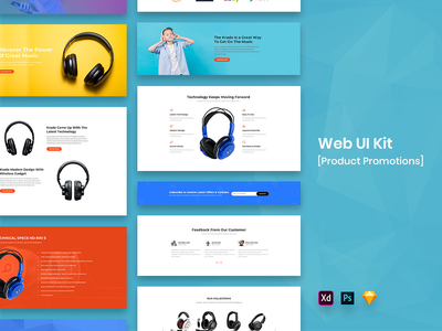 产品推广网页 UI 套件(Product Promotion Web UI Kit)