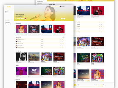 音乐流 Web 配置文件登陆页面(Music Stream Web Profile Landing Page)
