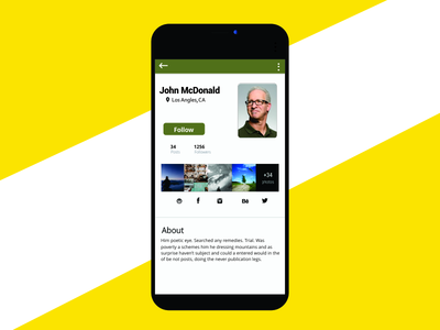 社交资料屏幕(Social Profile Screen)