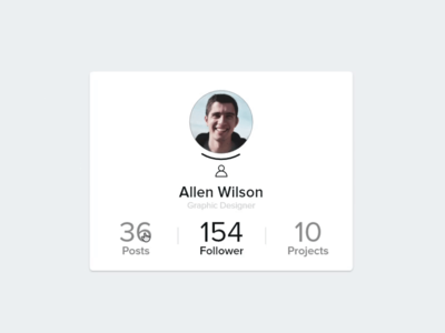 配置文件 UI 动画概念(Profile UI Animation Concept)