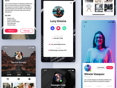 用户配置文件移动应用程序模板(User Profile mobile app template)