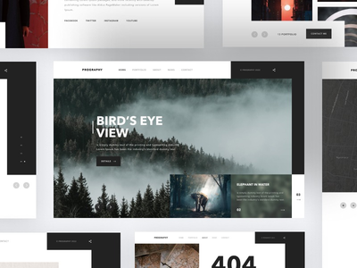 Prography个人投资组合网页设计(Prography personal portfolio web design)