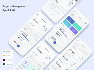 项目管理应用程序 UI 套件(Project Management App UI Kit)