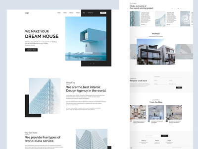 梦想之家登陆页面(Dream house Landing page)