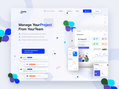 项目管理登陆页面(Project Management landing page)