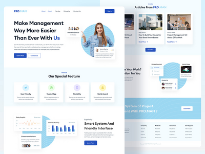 项目管理登陆页面(Project Management Landing Page)