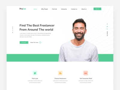 求职登陆页面(Job Finding Landing page)