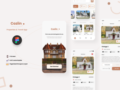 物业和旅游设计应用程序(Properties and Travel Design App)
