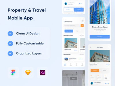 物业及旅游流动应用程式(Property & Travel Mobile App)