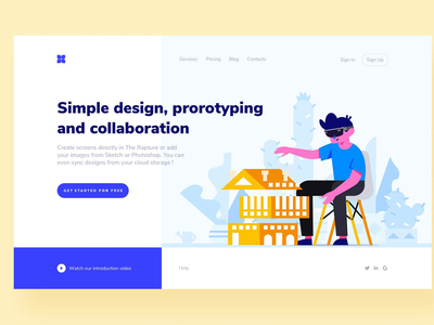 原型登陆页面插图(Prototyping Landing Page Illustration)