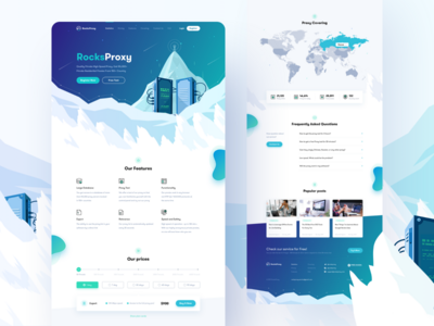 代理登陆页面设计(Proxy Landing page Design)