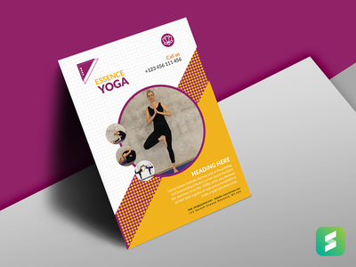 瑜伽传单模板(Yoga Flyer Template)