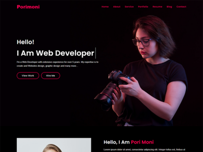 个人投资组合响应 HTML 模板(Personal Portfolio Responsive HTML Template)