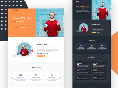 Alone - 个人投资组合响应式 HTML5 模板(Alone - Personal Portfolio Responsive HTML5 Template)