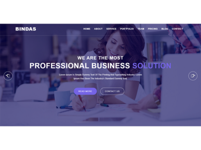 商业网站登陆页面模板(Business Website Landing Page Template)