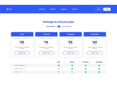 定价表 UI 模板(Pricing Table UI Template)