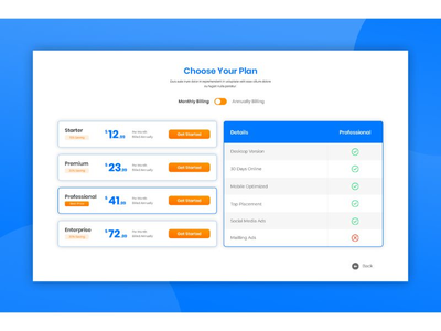 定价表 UI 模板(Pricing Table UI Template)