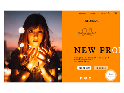 Pull&Bear 网站横幅(Pull&Bear Website Banner)