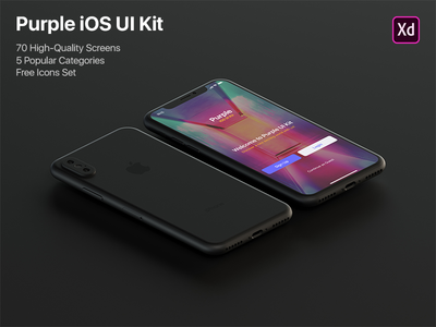紫色 iOS UI 套件(Purple iOS UI Kit)