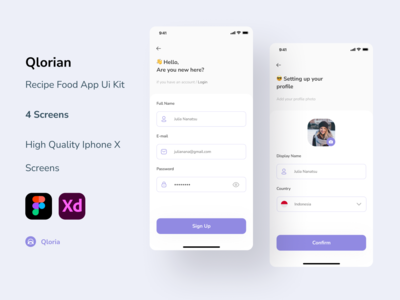 注册屏幕 UI(Register Screen UI)