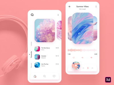 音乐播放器 UI UX(Music player UI UX)