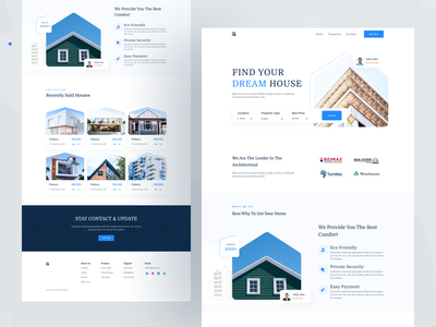 房地产登陆页面(Real Estate Landing Page)