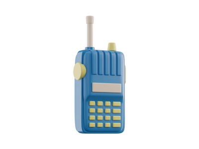 无线电通信 3D 图标(Radio communication 3D Icon)