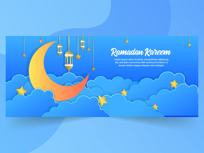 斋月横幅模板(Ramadan Banner Template)