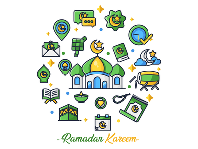斋月图标集合(Ramadan Icon Collection)