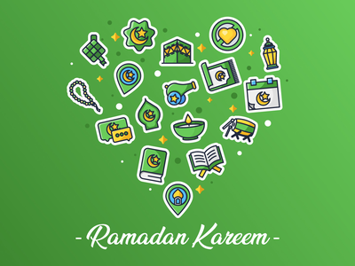 斋月图标模板(Ramadan Icon Template)