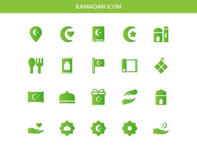斋月实体图标(Ramadan Solid Icon)