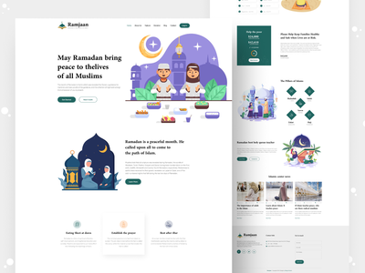 Ramjaan - 登陆页面设计(Ramjaan - Landing Page Design)