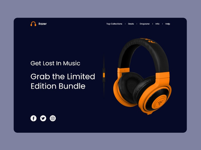 Razer 限量版耳机登陆页面(Razer  Limited Edition Headset Landing Page)